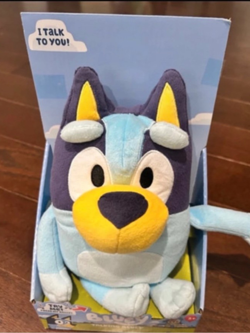 Bluey Plush Talking Doll - Light Blue & Yellow